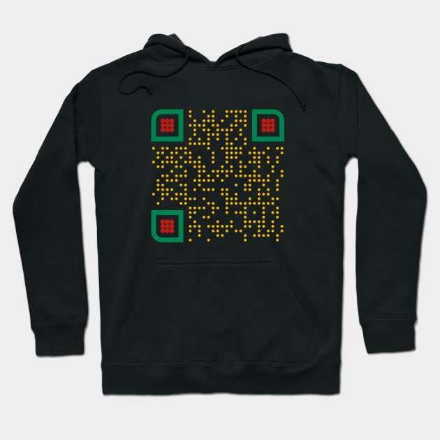 It's a beautiful day to leave me alone - QR Code Hoodie by cryptogeek